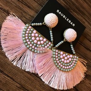 BaubleBar Limited Edition Myan Drop Fan Earrings